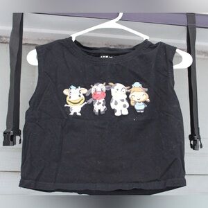 SHEIN Medium Cropped Cow Tank
